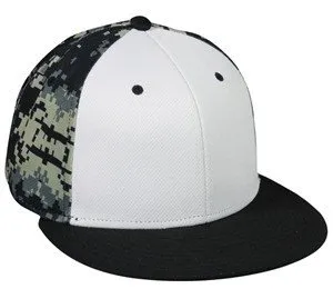 Adjustable Digital Camo Flat Visor Cap