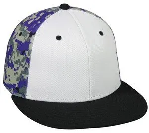 Adjustable Digital Camo Flat Visor Cap