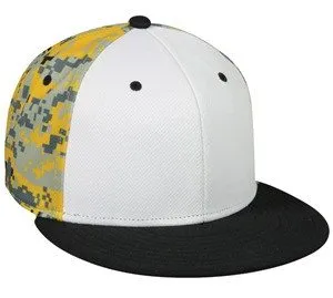 Adjustable Digital Camo Flat Visor Cap