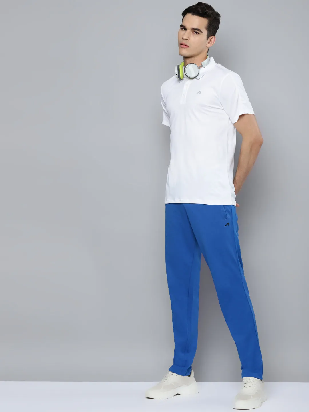 Alcis Men Blue Solid Running Joggers