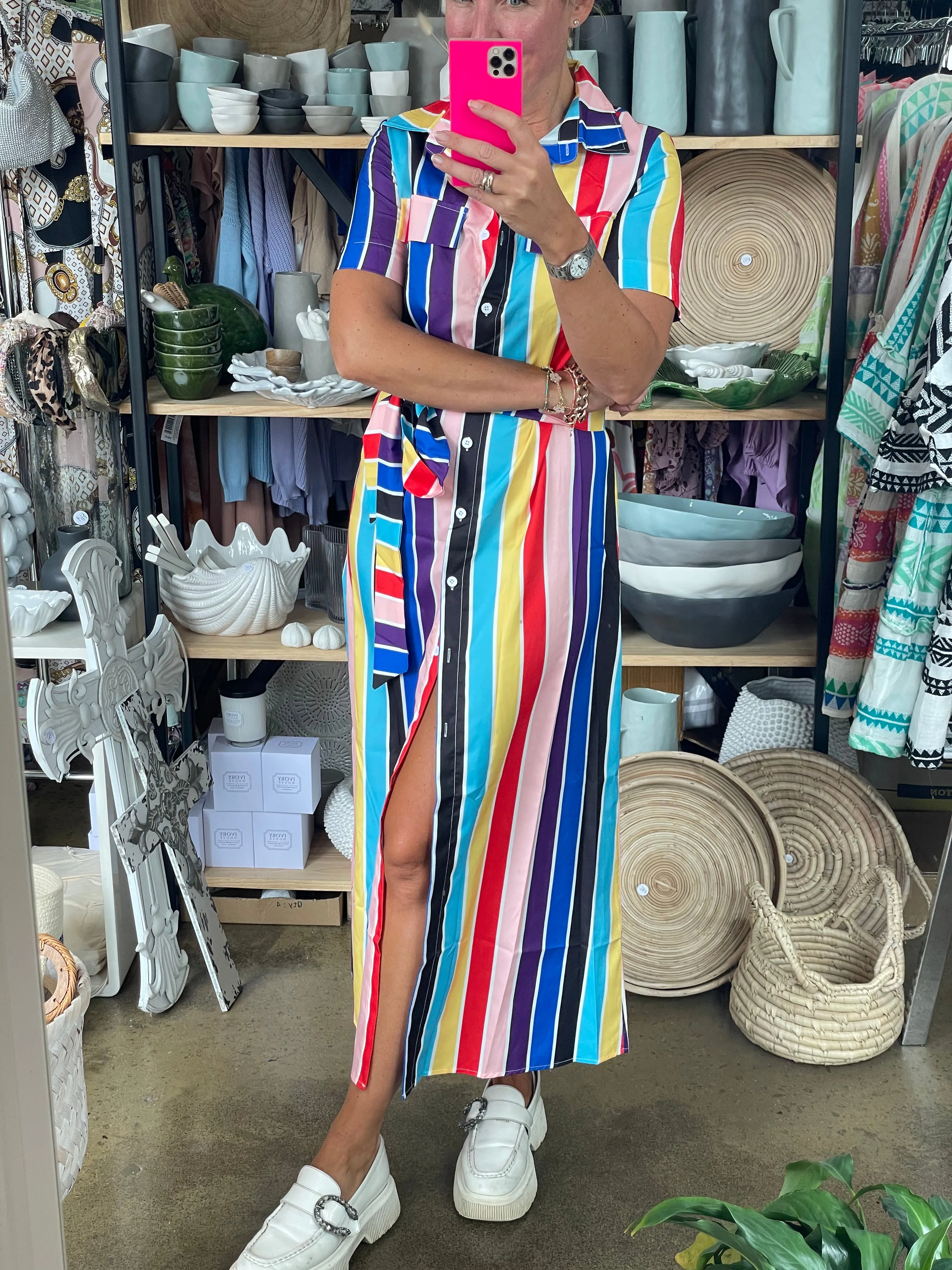 Allsorts stripe Shirt Dress