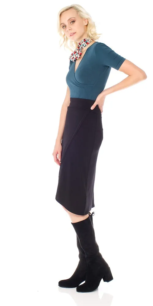 Armada Wrap Skirt, black