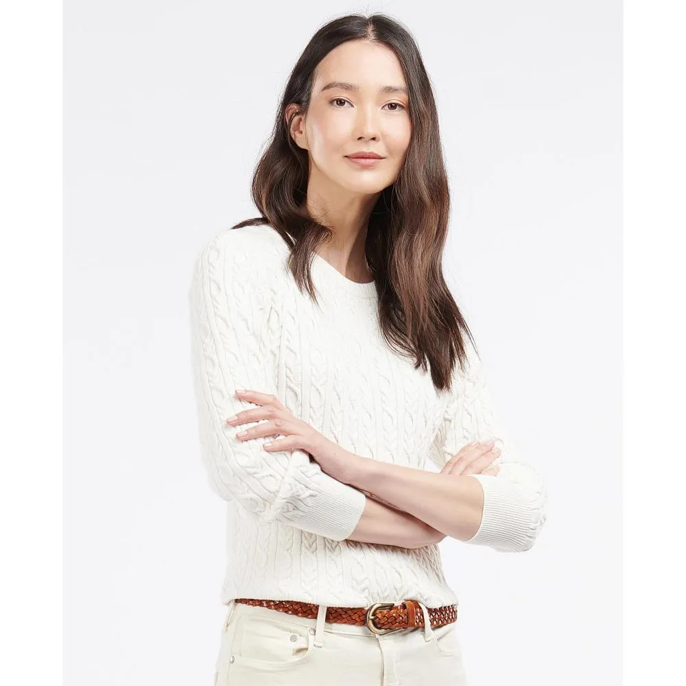 Barbour Hampton Ladies Knit - Off White