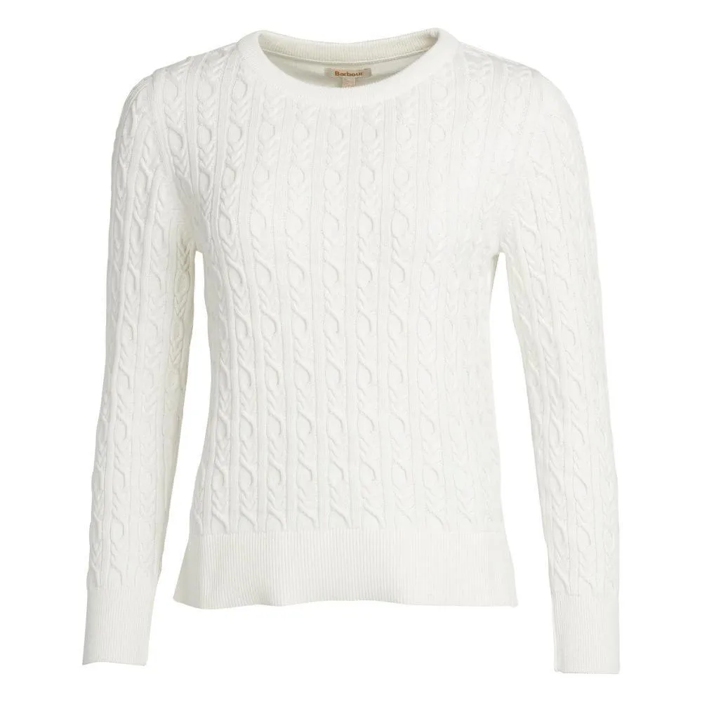 Barbour Hampton Ladies Knit - Off White