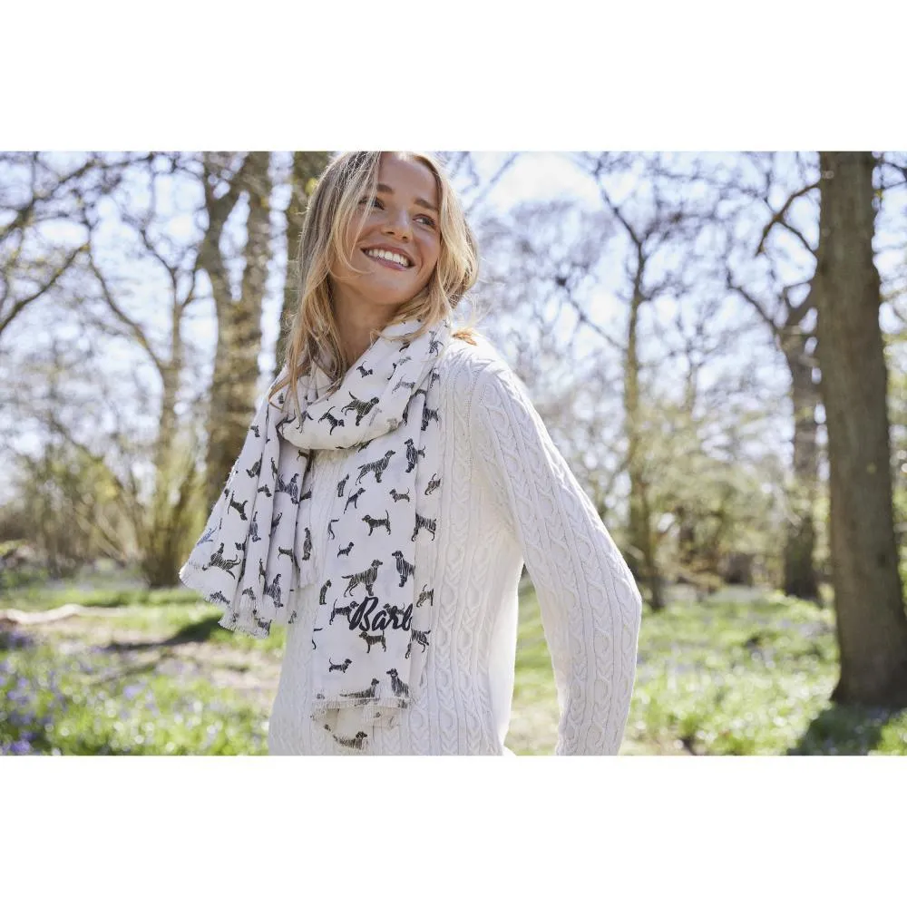 Barbour Hampton Ladies Knit - Off White
