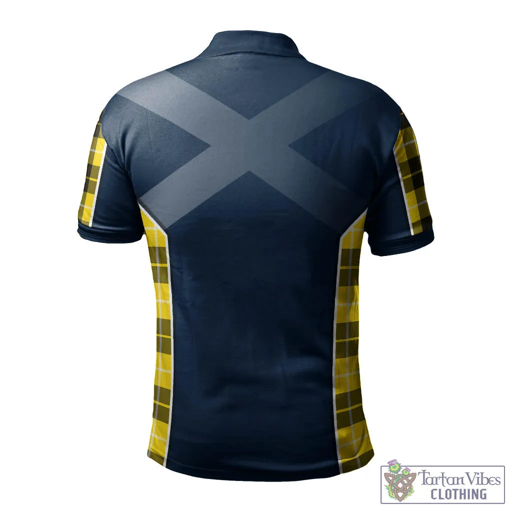 Barclay Dress Modern Tartan Men's Polo Shirt with Family Crest and Scottish Thistle Vibes Sport Style