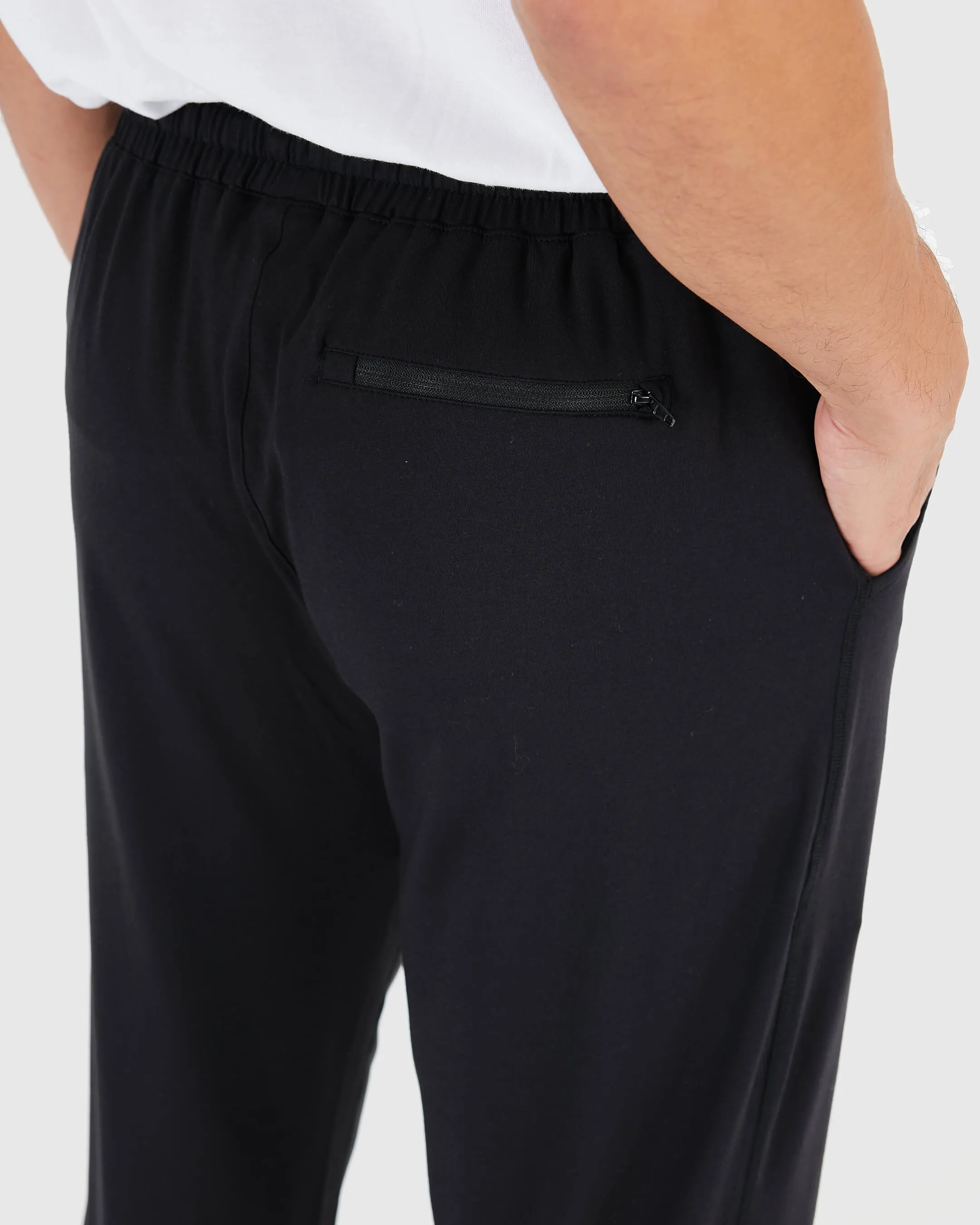 Black Active Comfort Straight Leg Pant