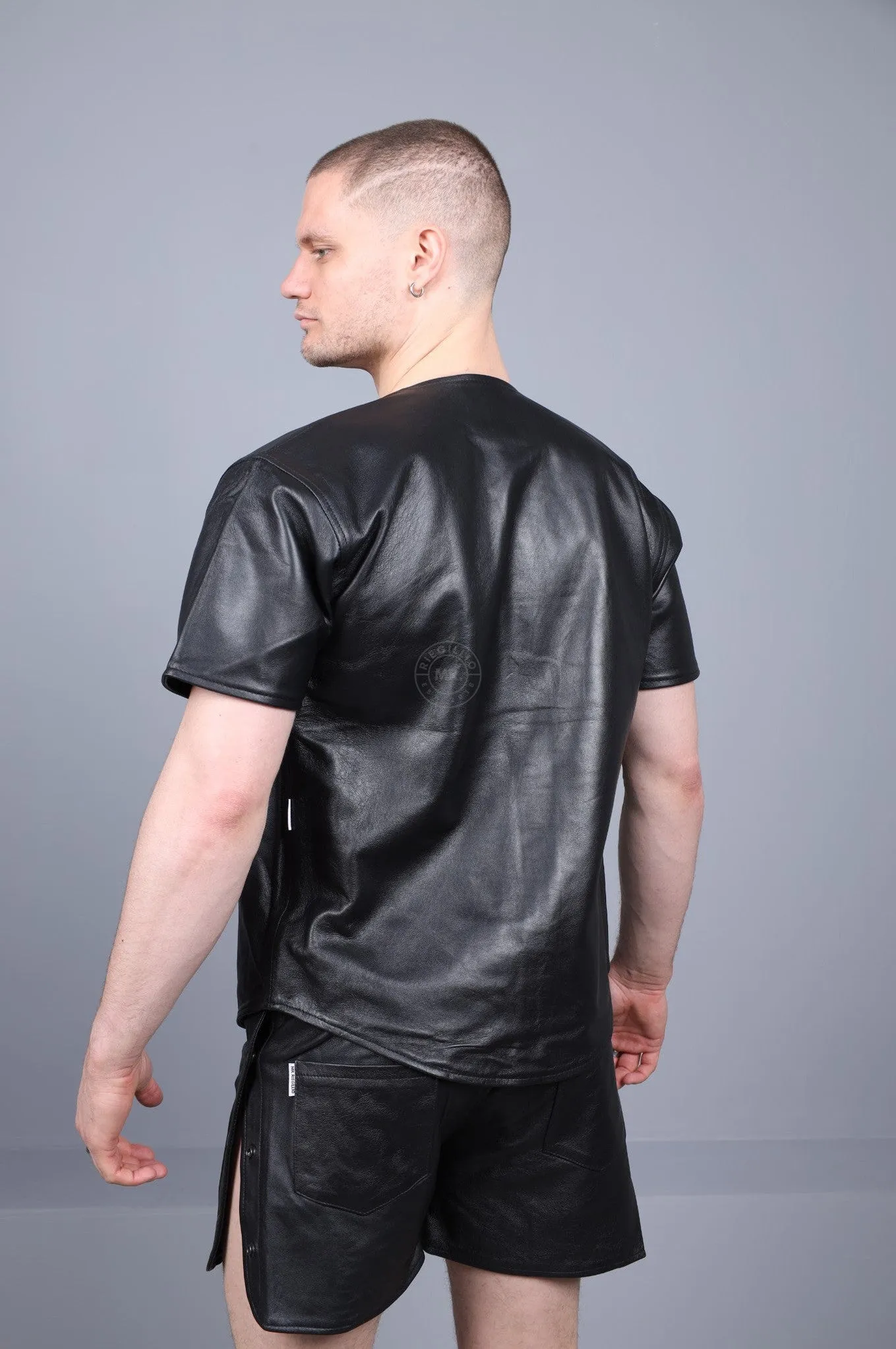 Black Leather Jersey
