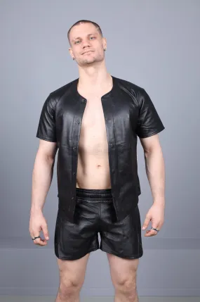 Black Leather Jersey
