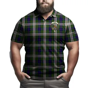 Blair Dress Tartan Men's Polo Shirt with Family Crest