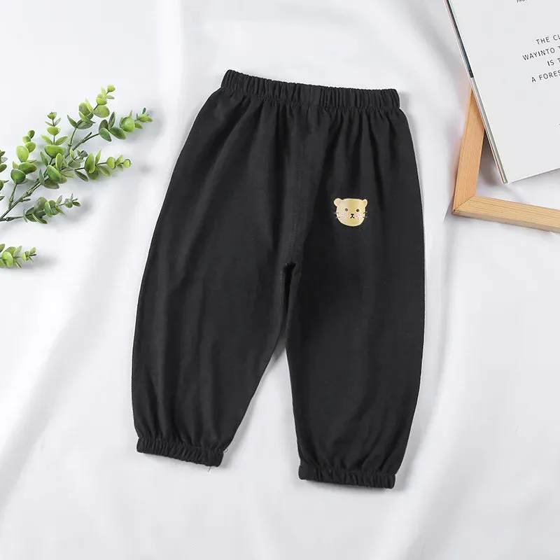 Children's Cotton Anti Mosquito Pants Baby Boys and Girls Thin Loose Casual Bloomers 1 2 3 4 5 Years Summer Kids Pants