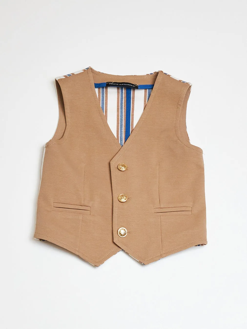 Daniele Alessandrini kids gilet beige