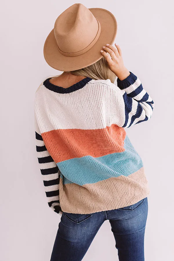 Finding Bliss Stripe Knit Sweater