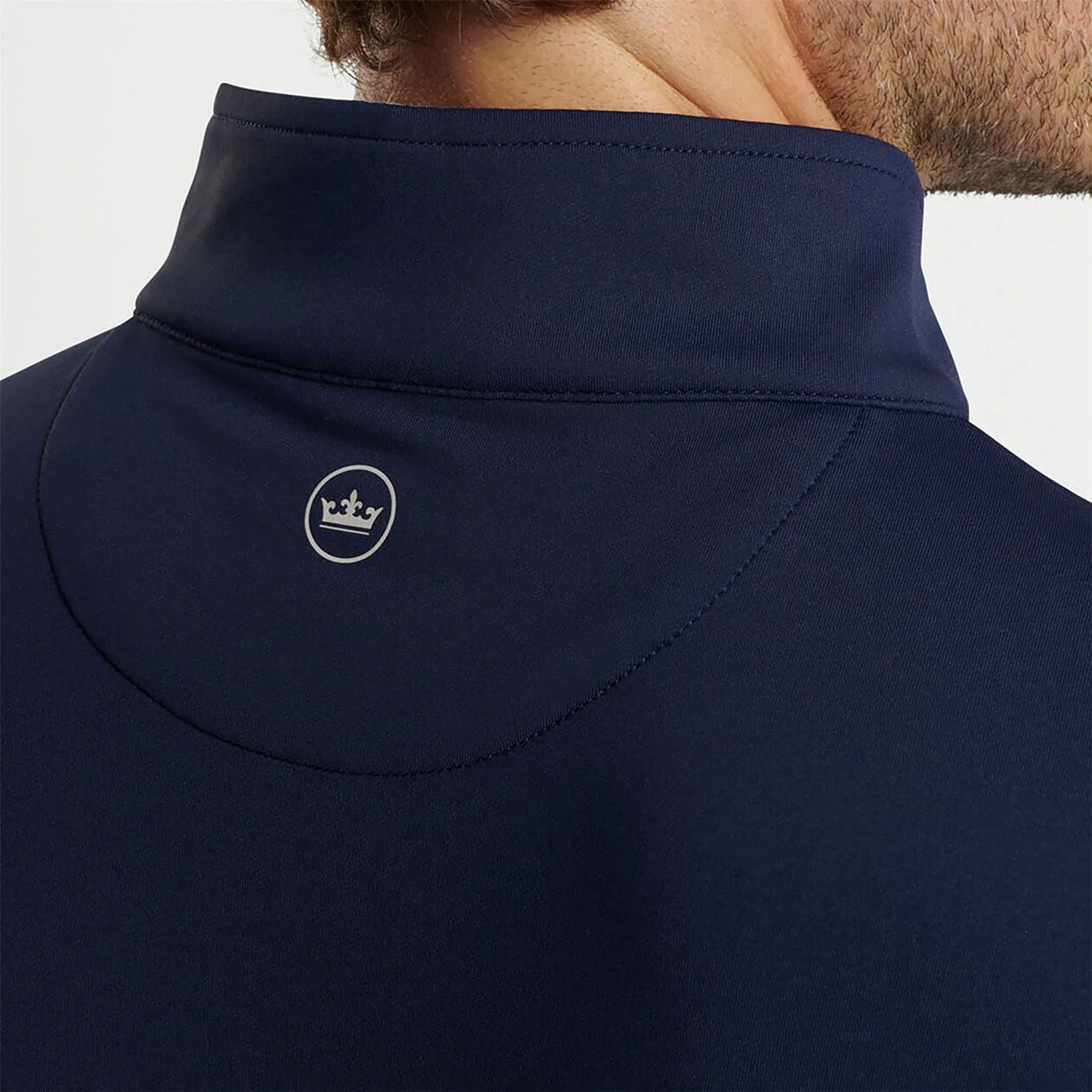 Galway Stretch Loop Ty Quarter Zip Vest Navy - 2024
