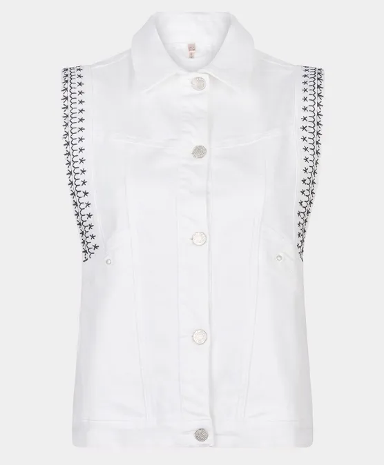 Gilet Jeans Embroidery Jacket SALE