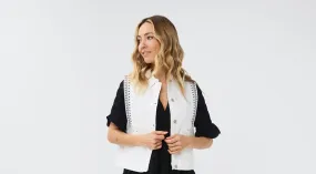 Gilet Jeans Embroidery Jacket SALE