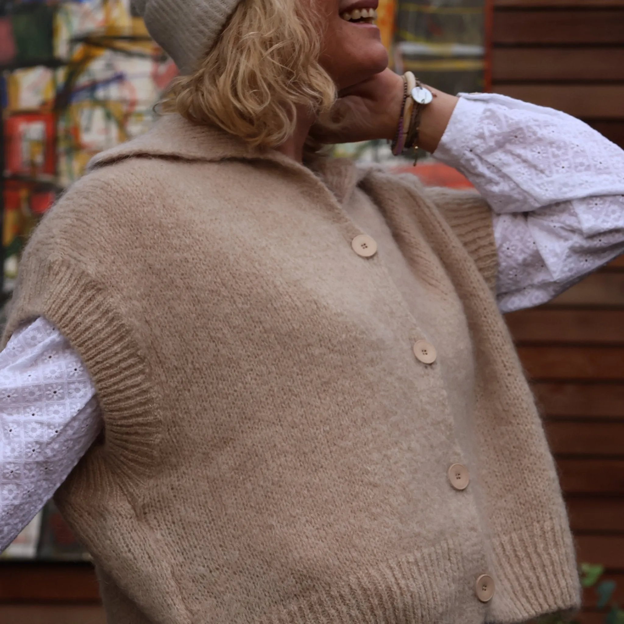 Gilet Ombeline lin