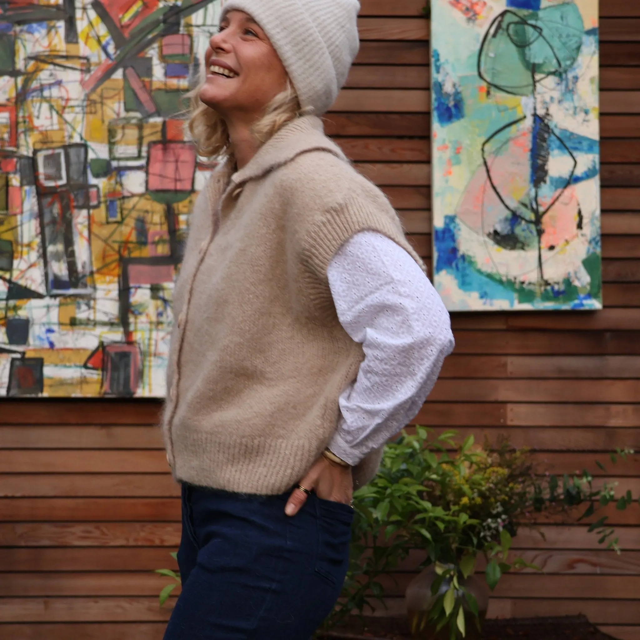 Gilet Ombeline lin