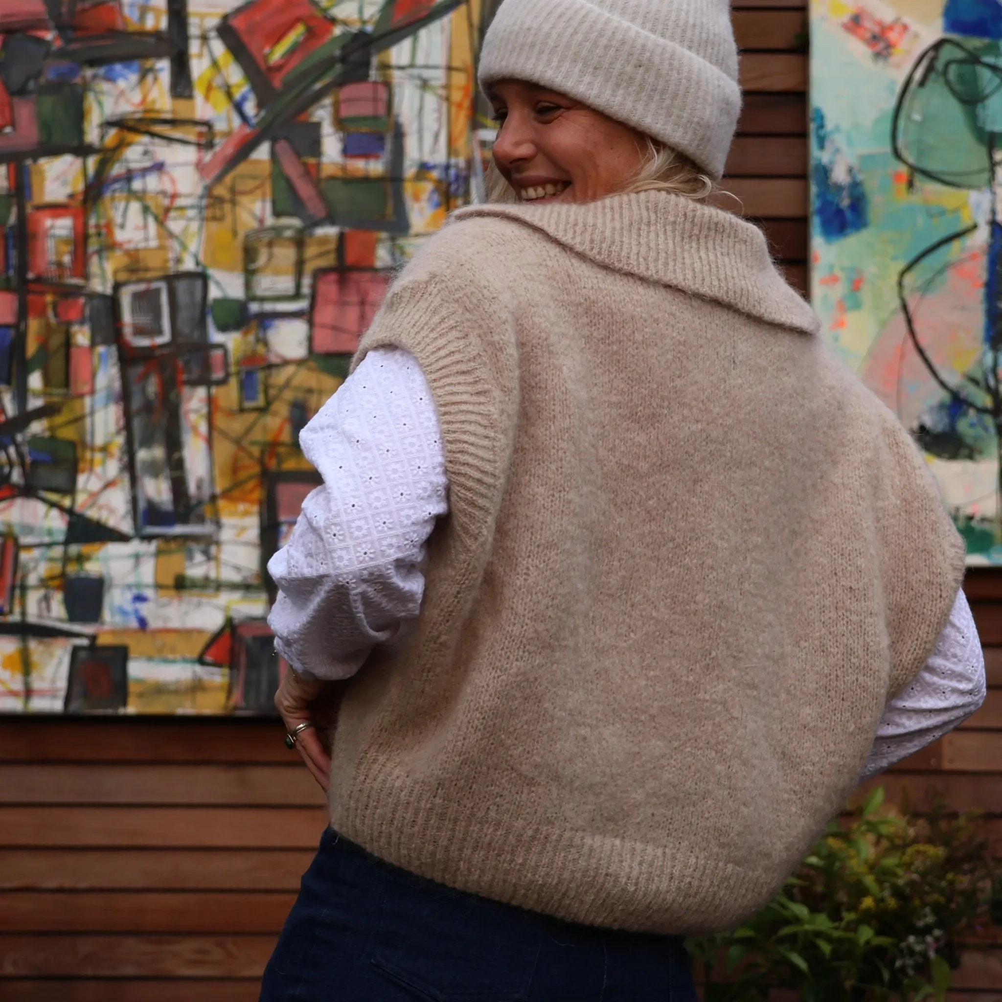 Gilet Ombeline lin