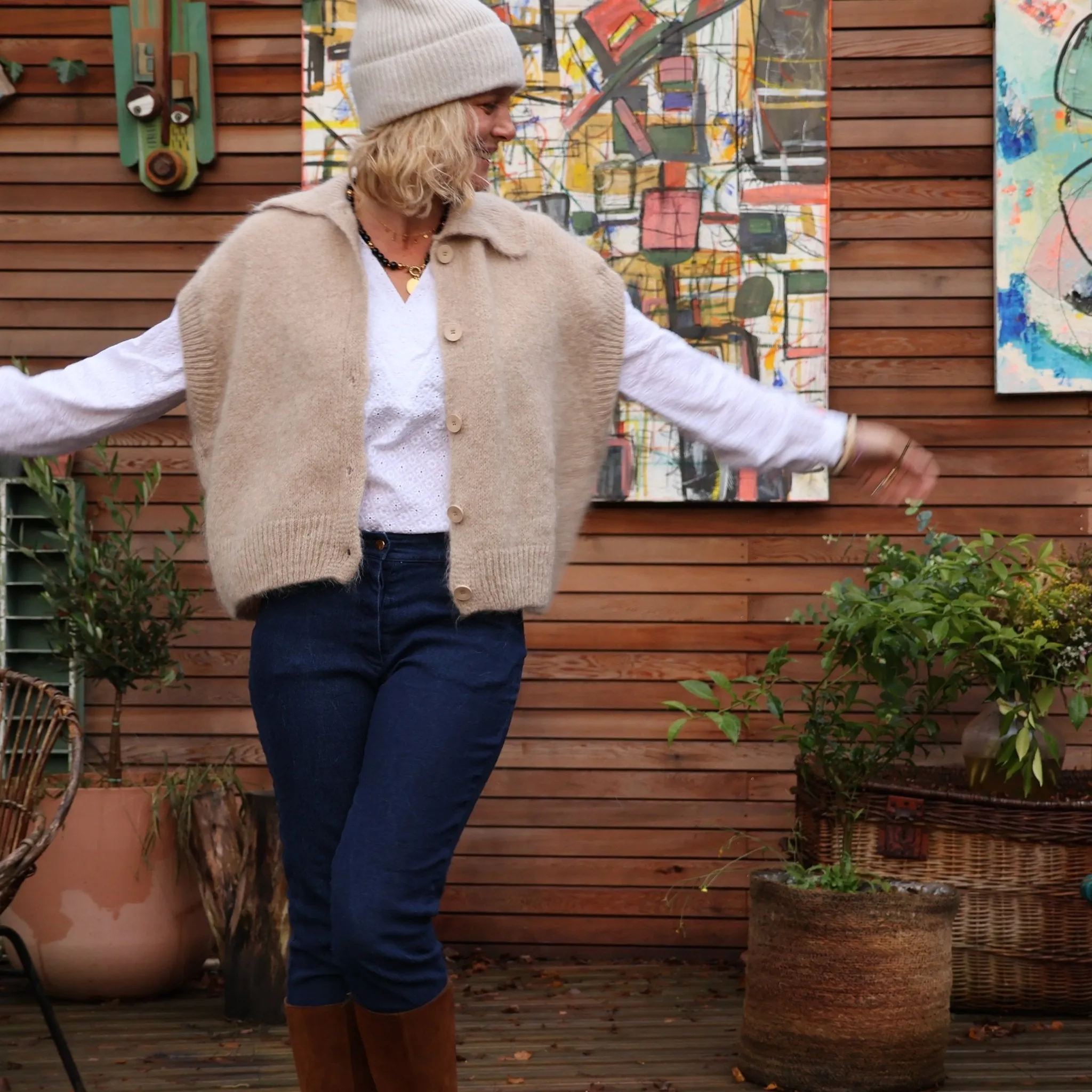 Gilet Ombeline lin