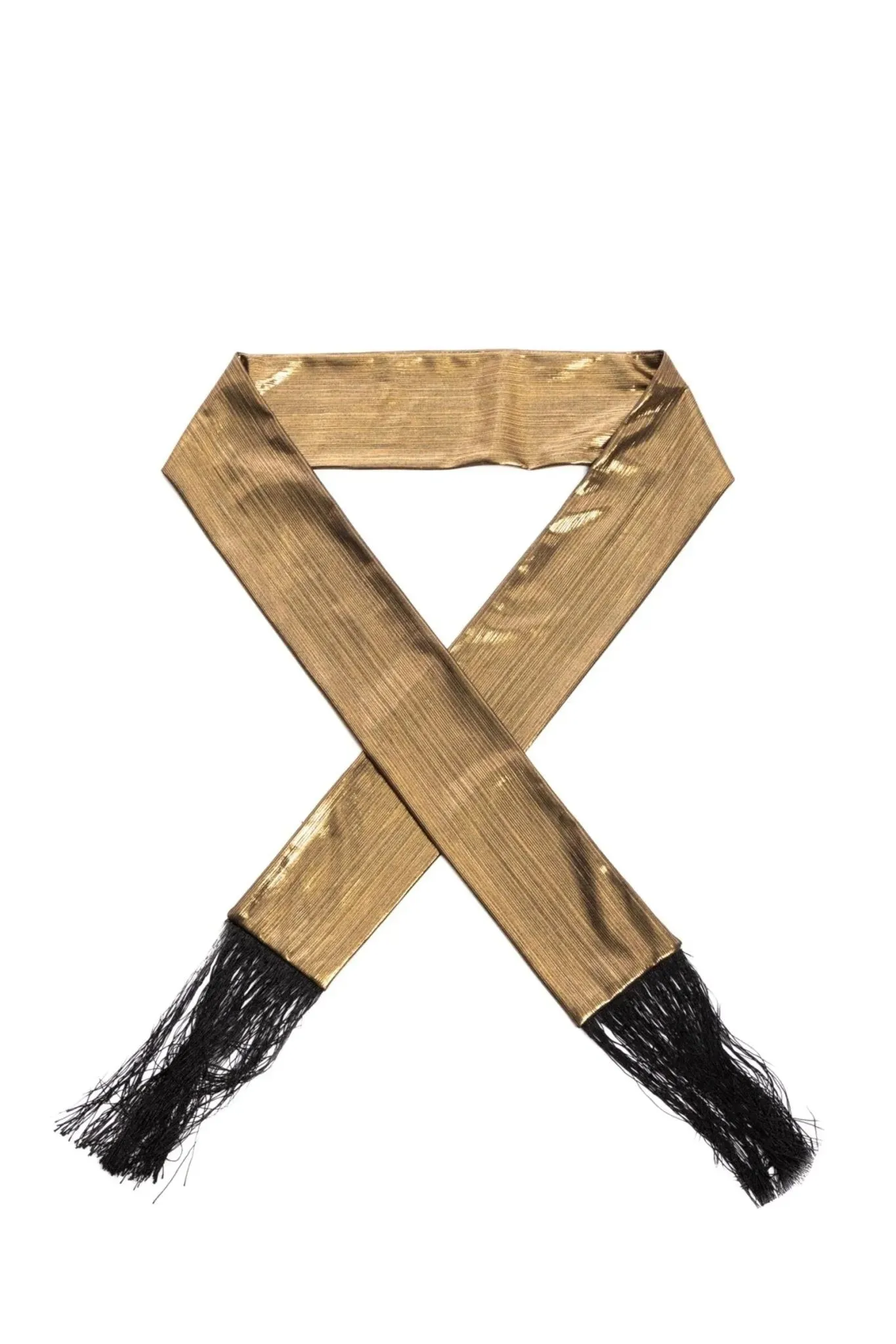 Hand Stitched Skinny Tassels Scarf