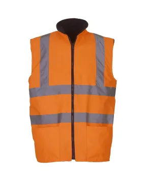 Hi-Vis Reversible Fleece Bodywarmer