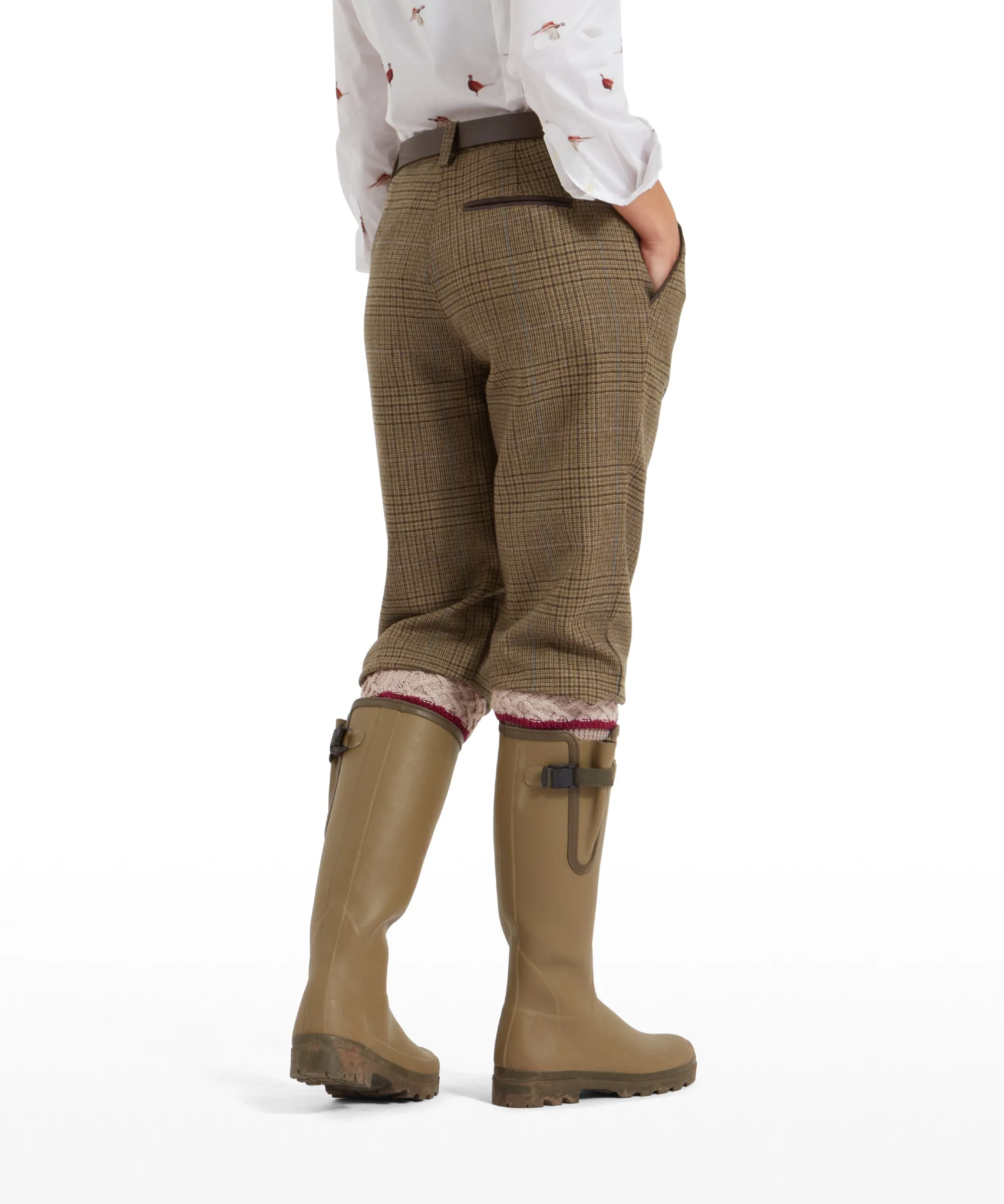 High Waisted Tweed Breeks - Teviot Tweed