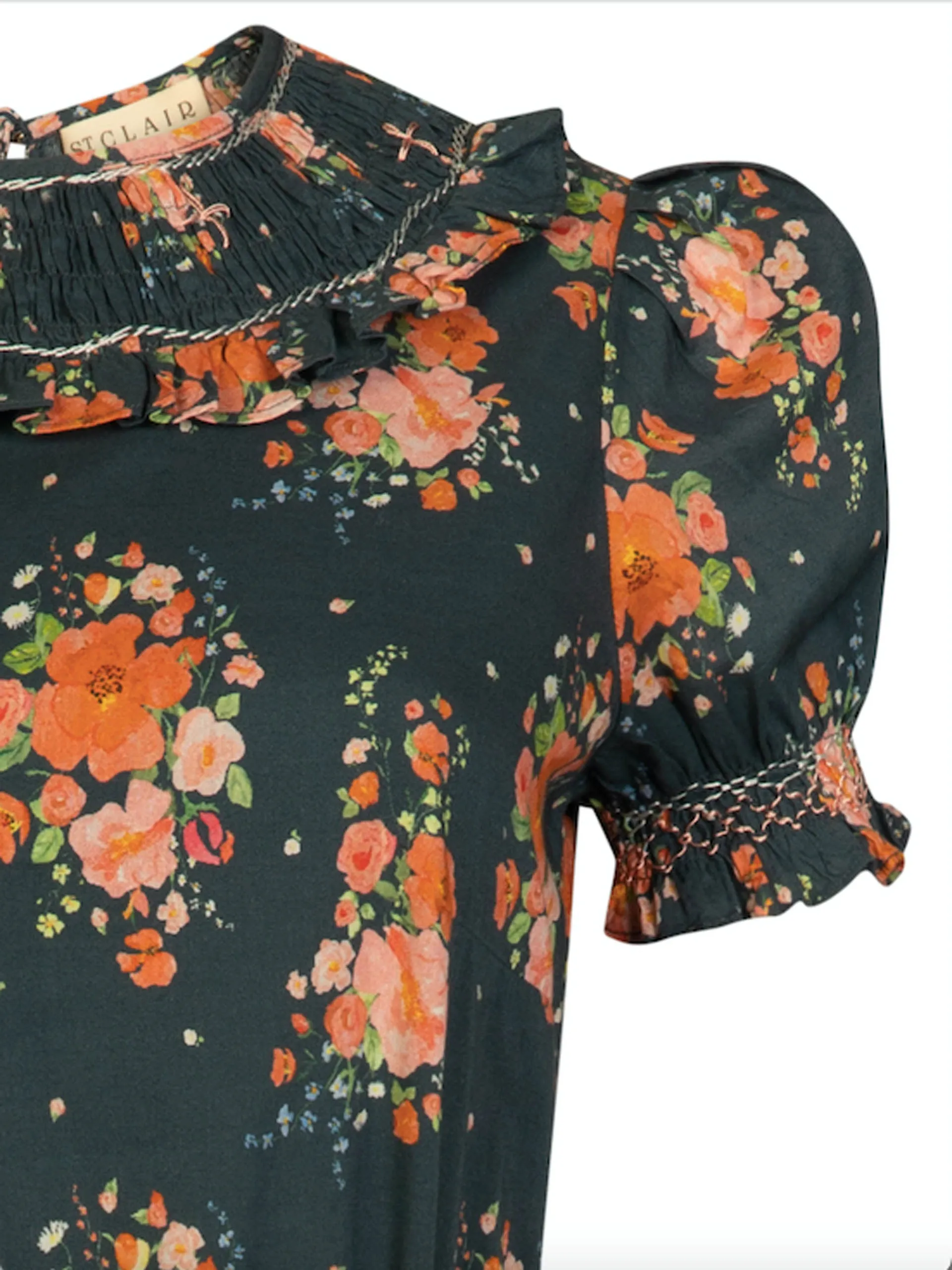 Indigo bouquet Alice dress