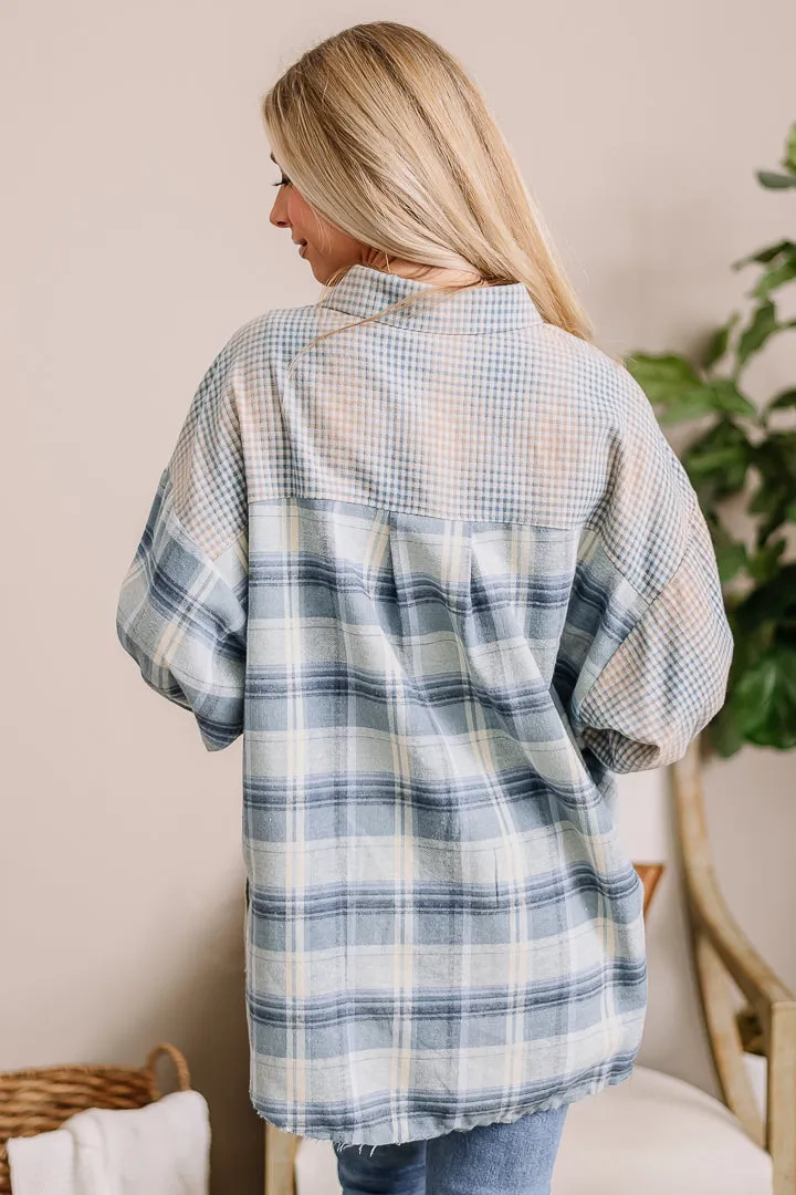 Kambrie Plaid Oversized Top