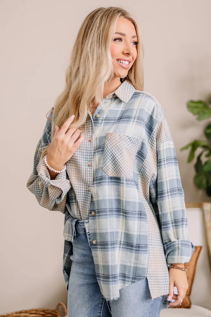 Kambrie Plaid Oversized Top