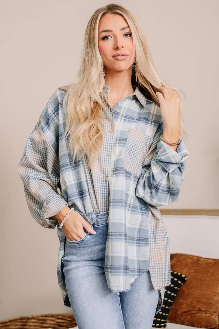 Kambrie Plaid Oversized Top