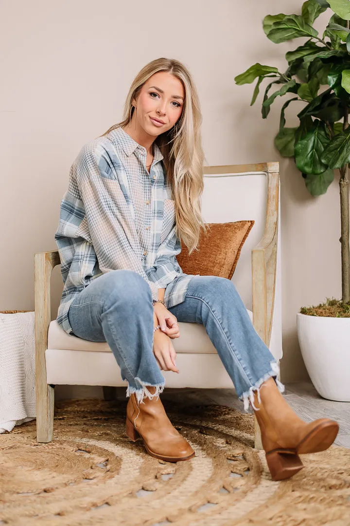 Kambrie Plaid Oversized Top