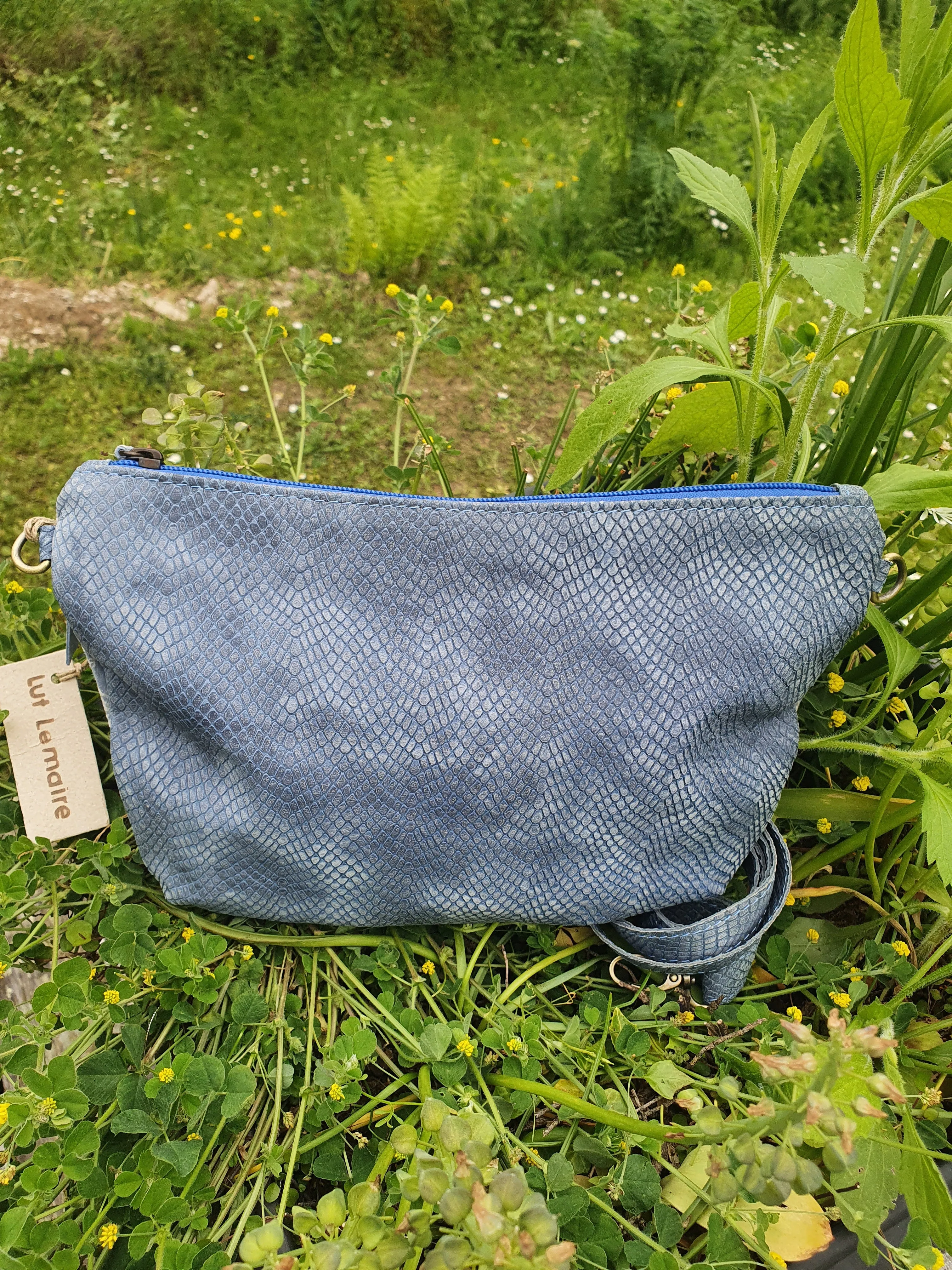 Leather pochette MONA