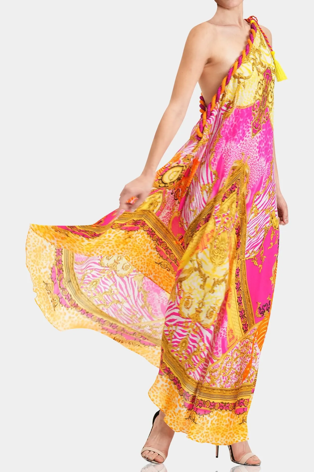 Long Silk Maxi Dress