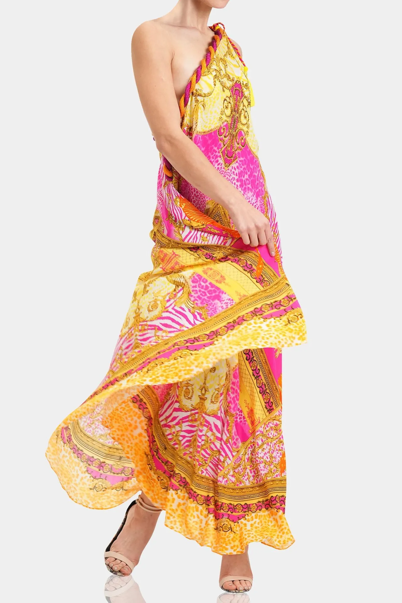 Long Silk Maxi Dress
