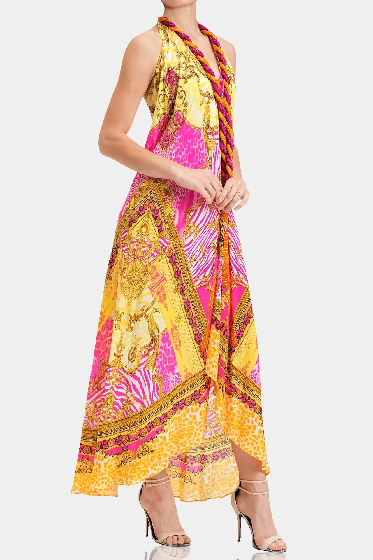 Long Silk Maxi Dress