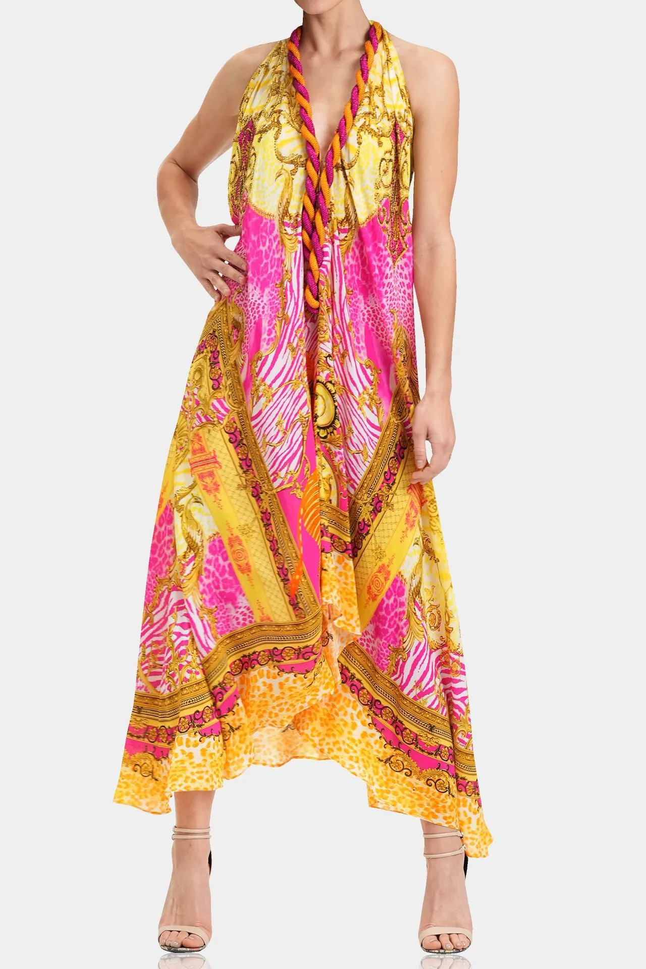 Long Silk Maxi Dress
