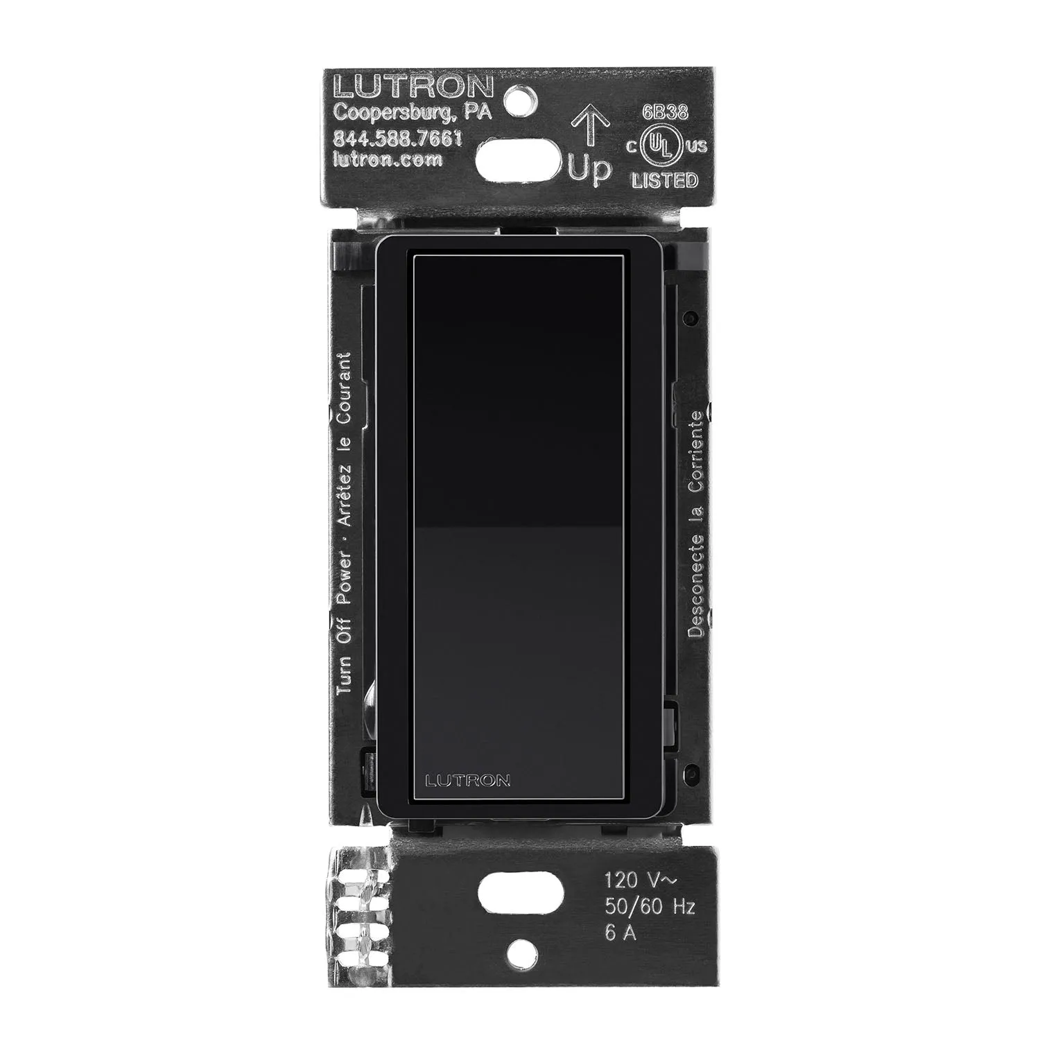 Lutron DVRF-AS Caseta Claro Smart Accessory Switch, Not for Standalone Use