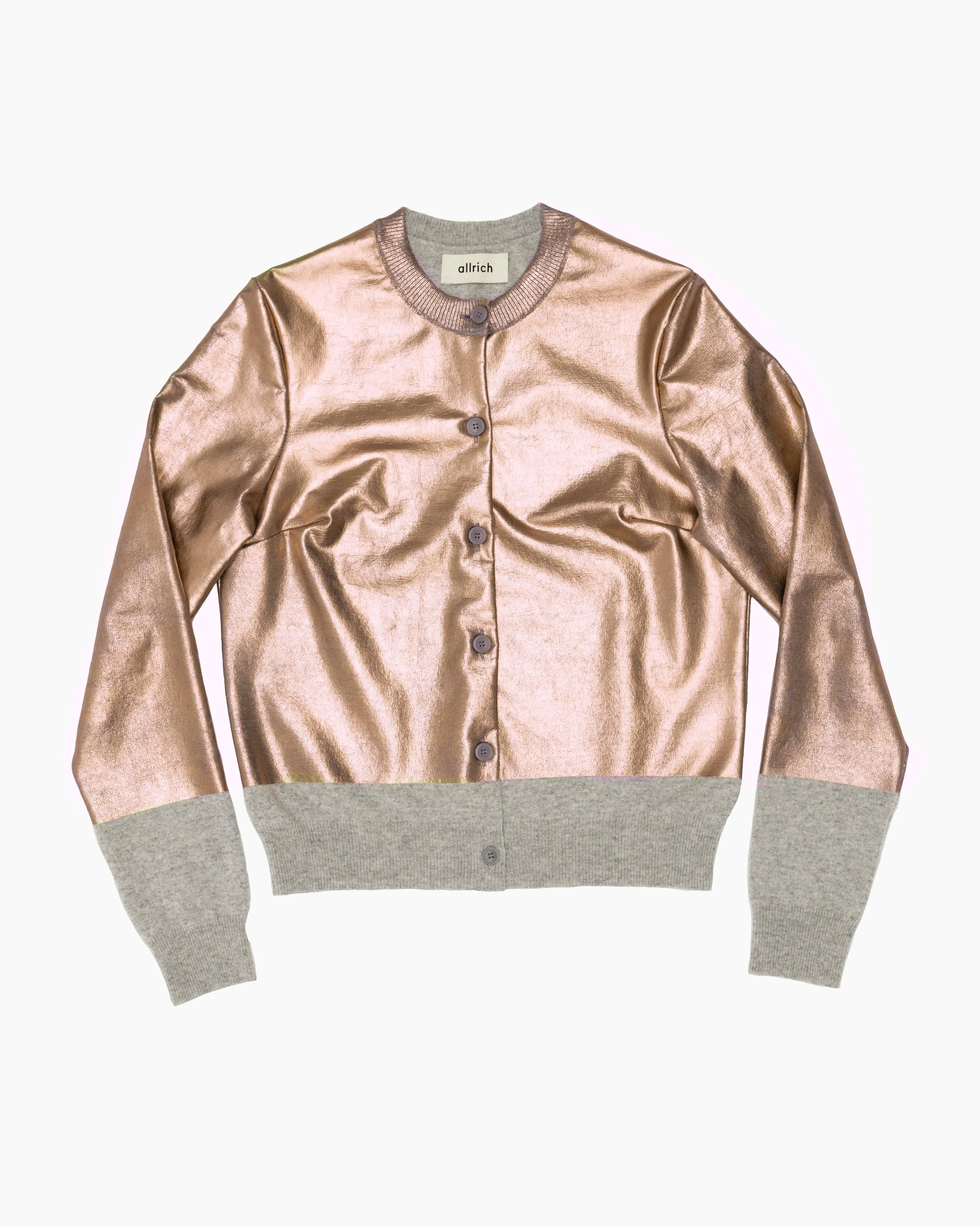 Lux Cardigan Gris Cuivre