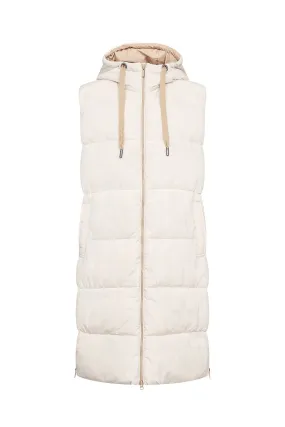 Nina Longline Gilet - Cream