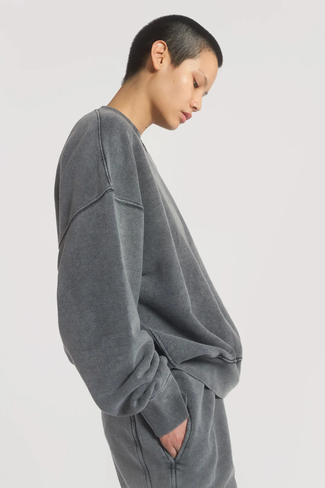 NTRLS Chrome Grey Crew Neck Sweatshirt