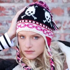 Red Heart Knit Ski Skulls