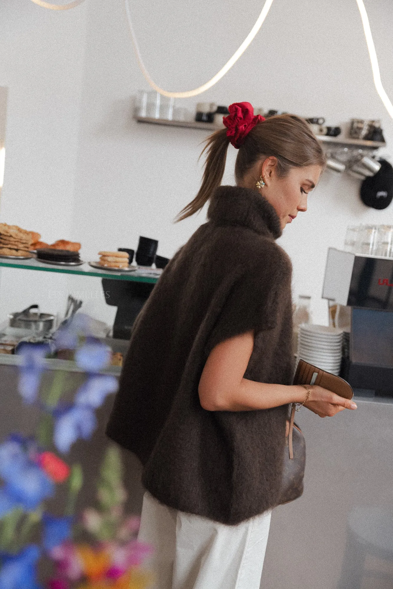 Ruth mohair rollneck jumper brown