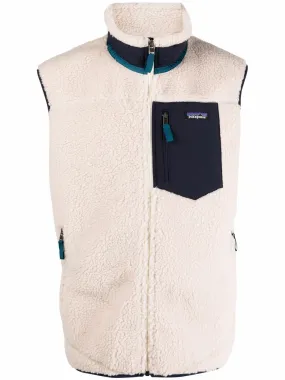 shearling gilet