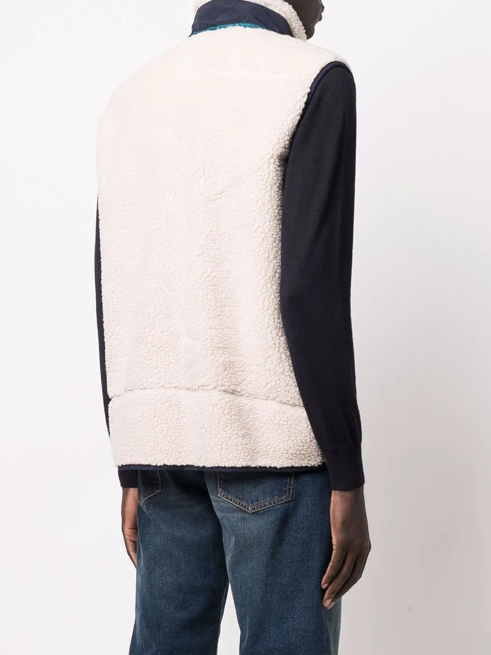 shearling gilet