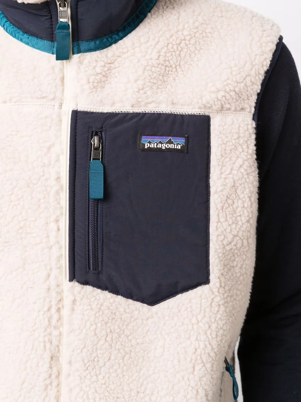 shearling gilet