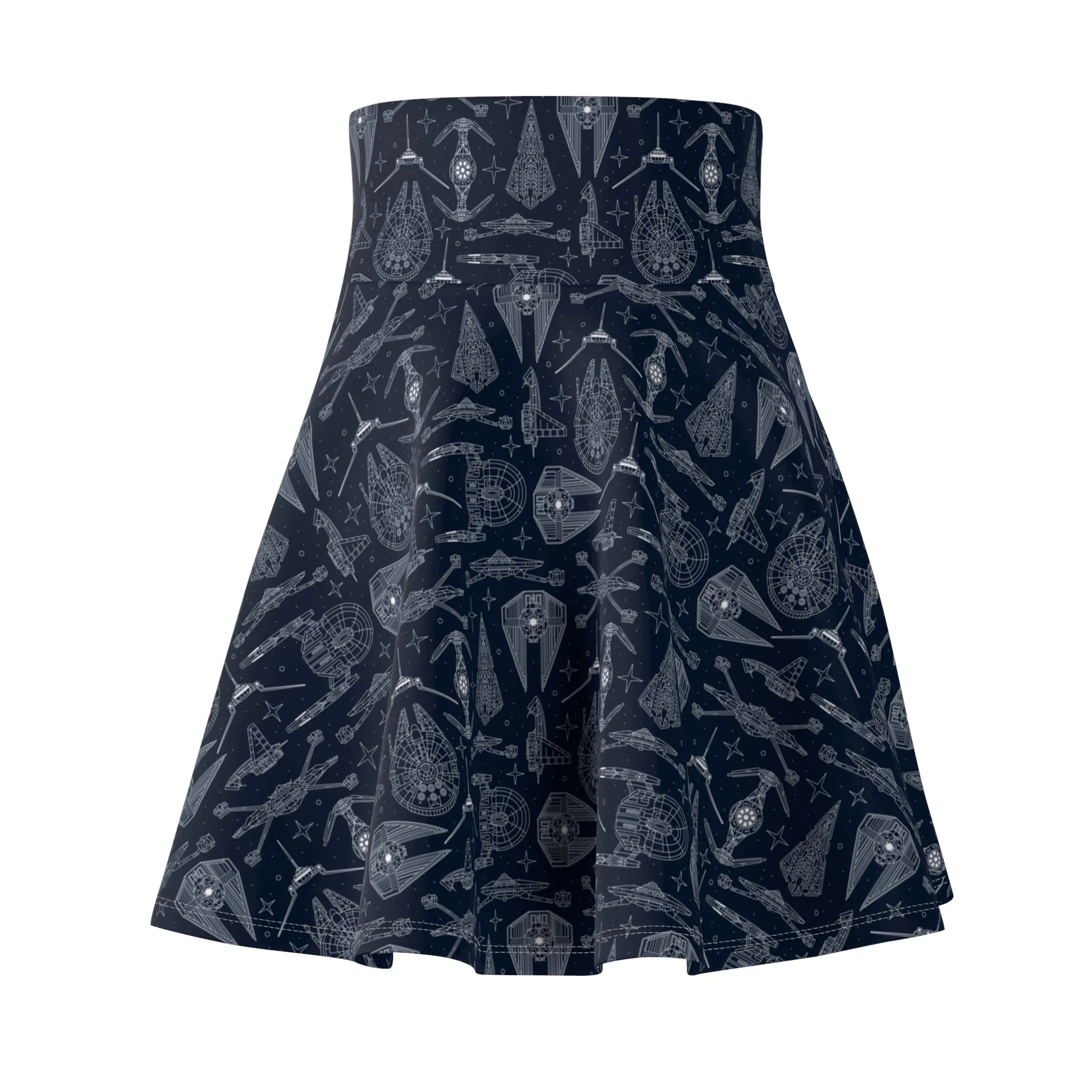 Star Wars Galactic Blue Prints Women's Skater Skirt