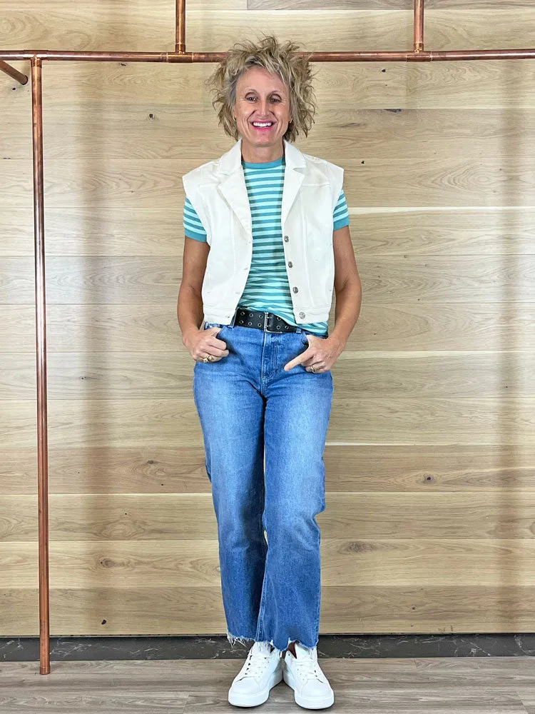Summum Denim Gilet Ivory